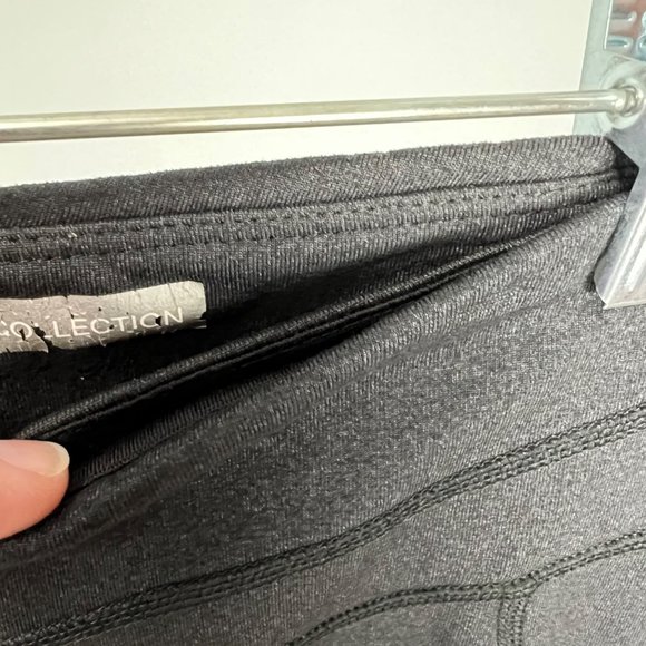 Lucy Powermax Womens Hatha Charcoal Gray Crop Capri Leggings Activewear size S - Picture 8 of 12